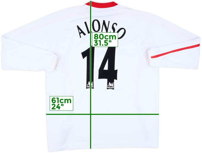 2005-06 Liverpool Away L/S Shirt Alonso #14 - 7/10 - (XL)