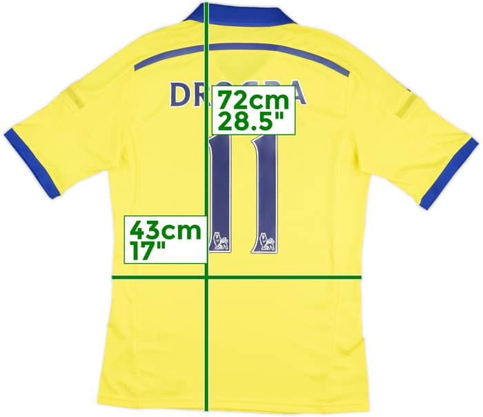 Camiseta de visitante del Chelsea 2014-15 Drogba #11 - 8/10 - (S)