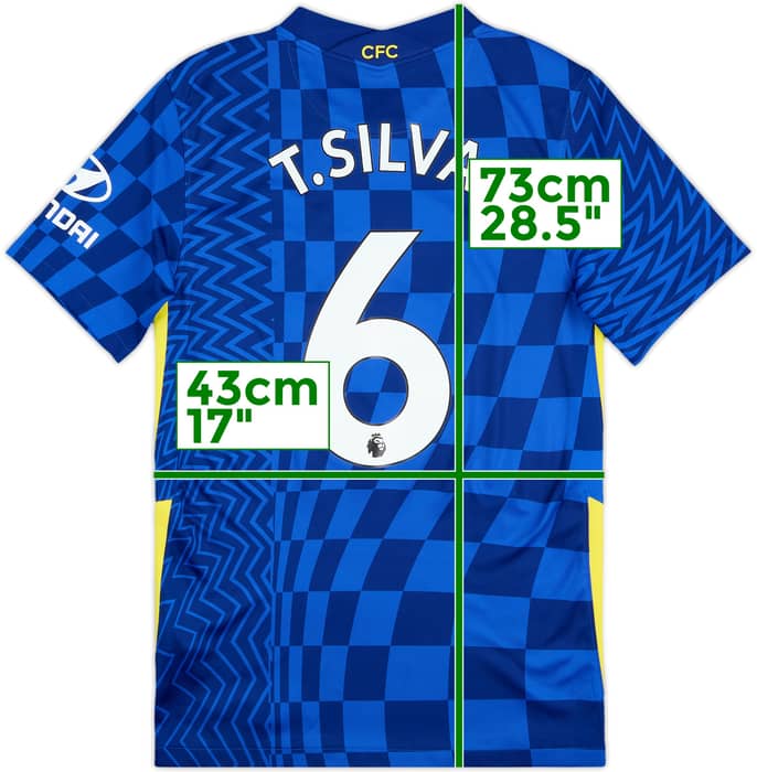 2021-22 Chelsea Home Shirt T.Silva #6 - 10/10 - (S)