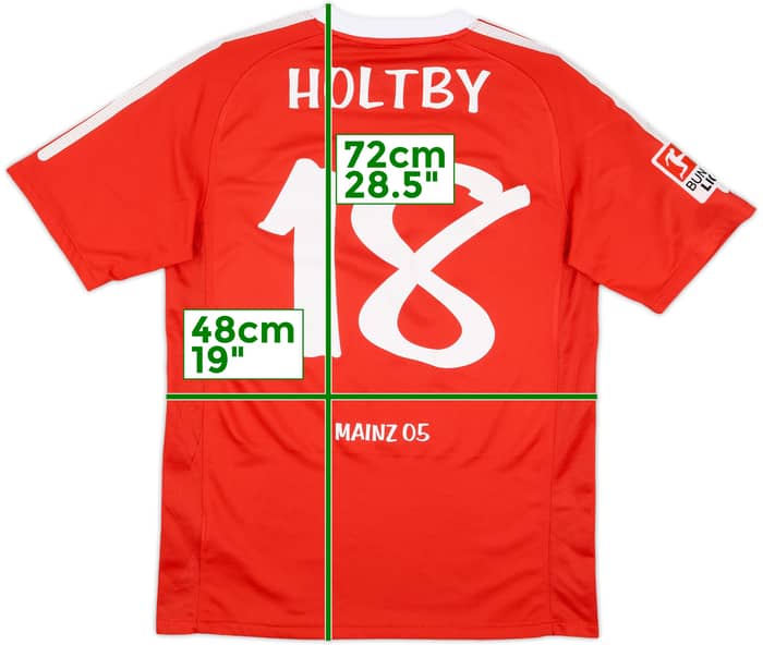 2010-11 FSV Mainz Home Shirt Holtby #18 - 8/10 - (S)