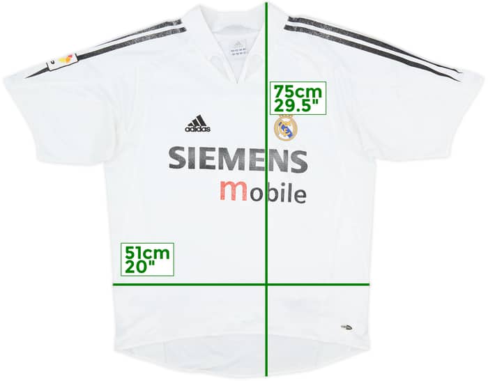 2004-05 Real Madrid Home Shirt - 5/10 - (M)