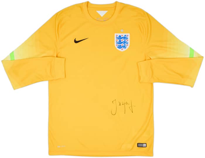 2014-15 England Signed GK Shirt - 7/10 - (M)