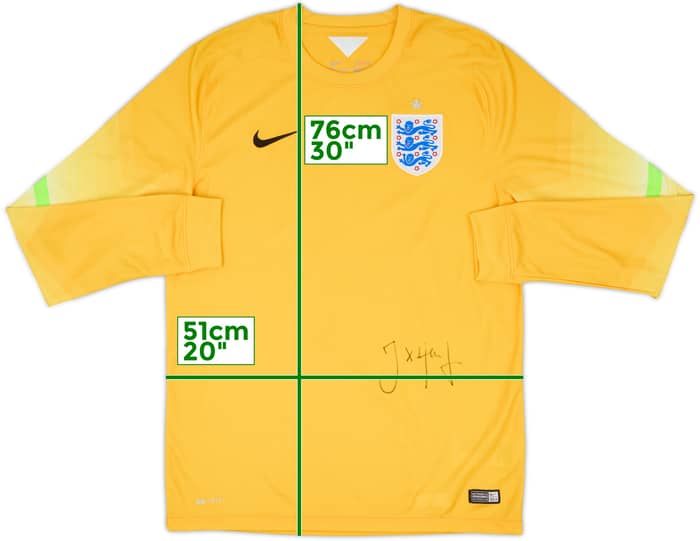 2014-15 England Signed GK Shirt - 7/10 - (M)