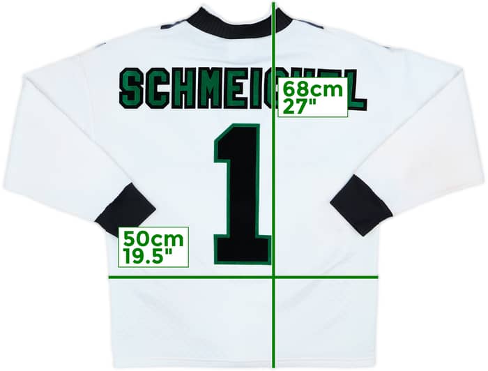 1996-97 Manchester United Camiseta de Portero Schmeichel #1 - 6/10 - (Y)