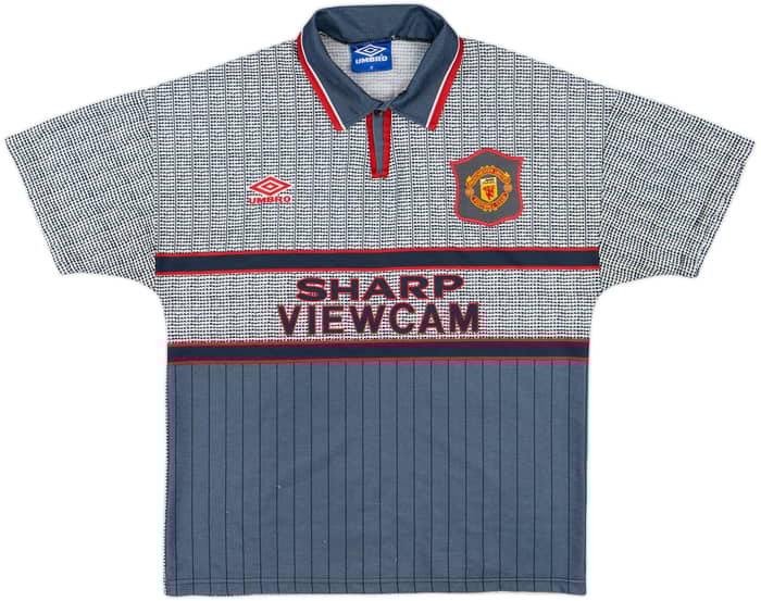 1995-96 Manchester United Away Shirt Cantona #7 - 6/10 - (M)