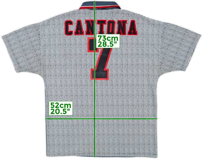 1995-96 Manchester United Away Shirt Cantona #7 - 6/10 - (M)