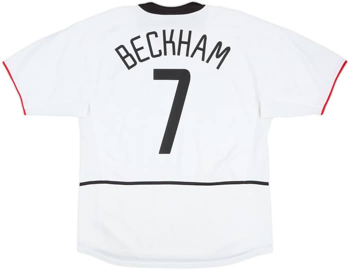 2002-03 Manchester United Away Shirt Beckham #7 - 7/10 - (L)