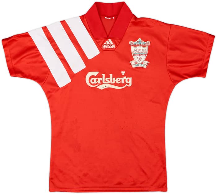 1992-93 Liverpool Centenary Home Shirt - 4/10 - (XL.Boys)