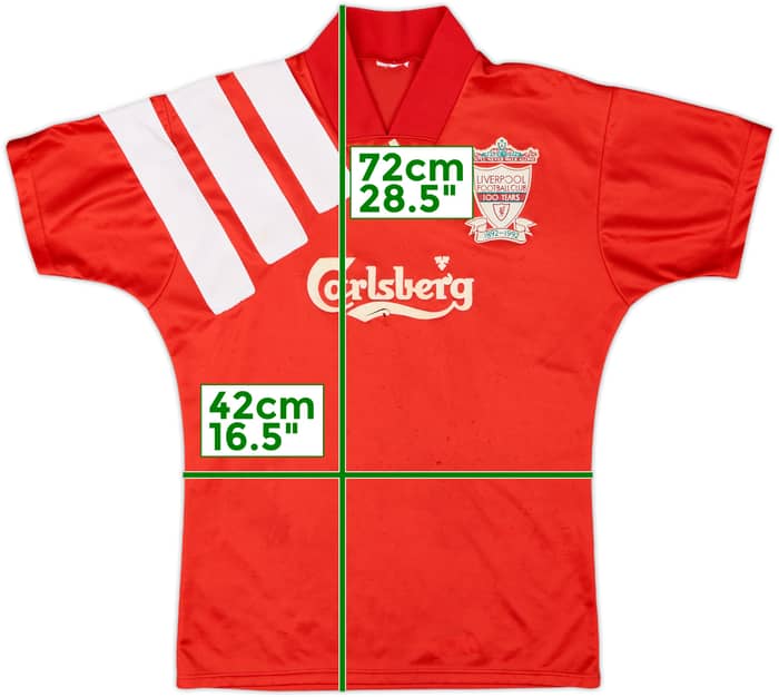 1992-93 Liverpool Centenary Home Shirt - 4/10 - (XL.Boys)