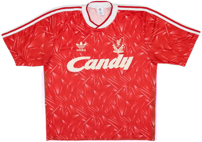 1989-91 Liverpool Home Shirt - 5/10 - (L)