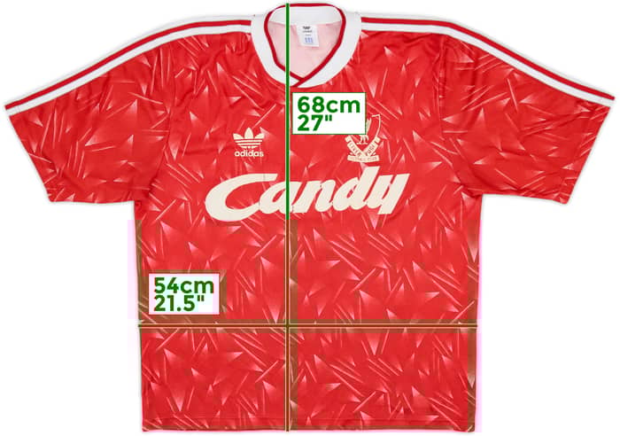 1989-91 Liverpool Home Shirt - 5/10 - (L)