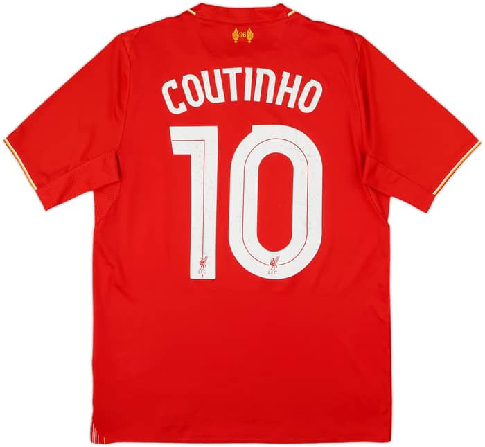 2015-16 Liverpool Home Shirt Coutinho #10 - 6/10 - (S)
