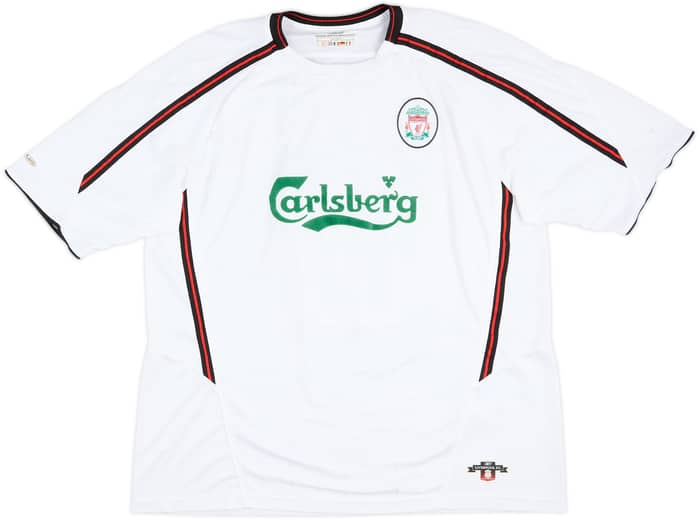 Camiseta de visitante del Liverpool 2003-04 Gerrard #17 - 3/10 - (XL)