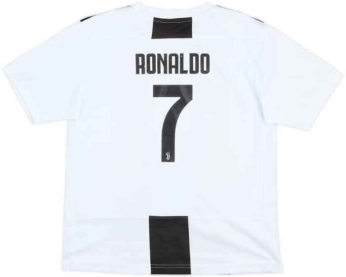 2018-19 Juventus Home Shirt Ronaldo #7 - 7/10 - (S.Boys)