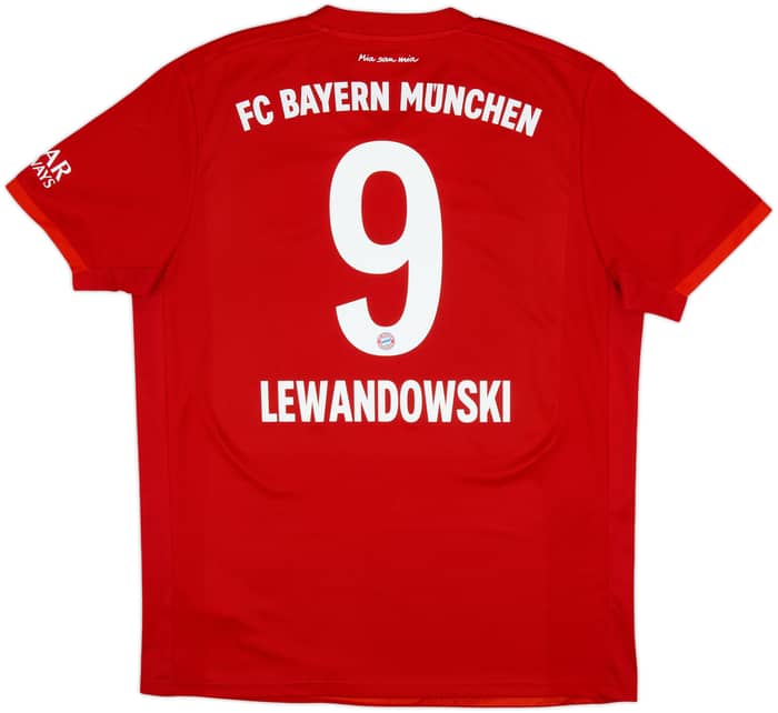 2019-20 Bayern Munich Home Shirt Lewandowski #9 - 7/10 - (L)