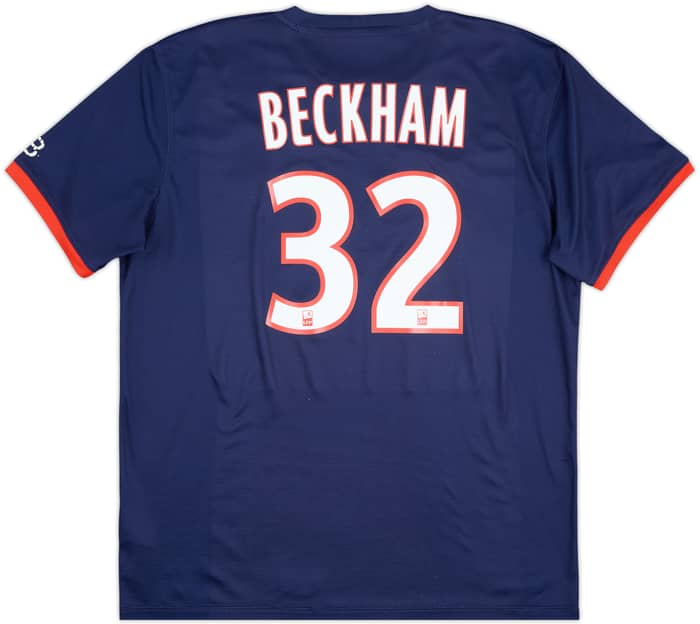 2013-14 Paris Saint-Germain Home Shirt Beckham #32 - 8/10 - (XL)