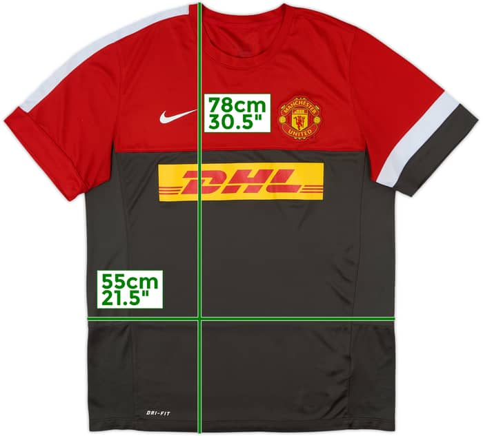 2012-13 Manchester United Nike Training Shirt - 8/10 - (L)