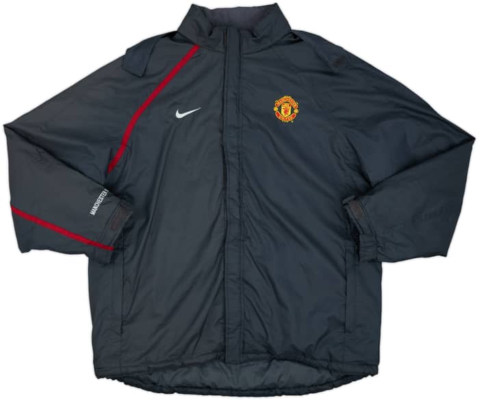 2004-05 Manchester United Nike Padded Bench Coat - 9/10 - (XXL)