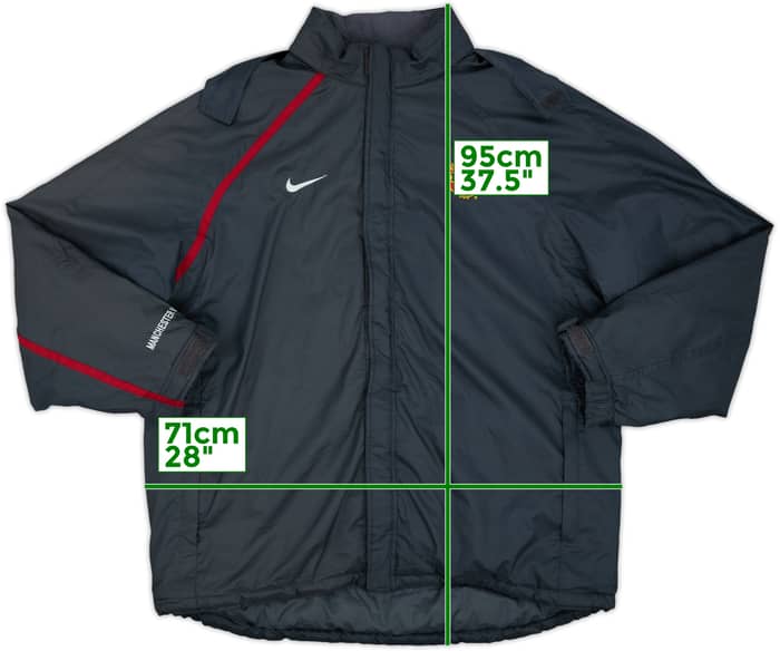 2004-05 Manchester United Nike Padded Bench Coat - 9/10 - (XXL)