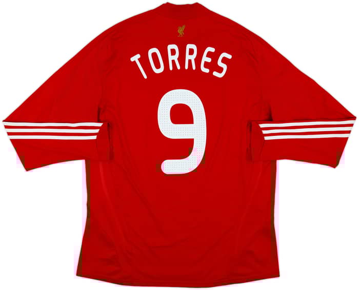 2008-10 Liverpool Home L/S Shirt Torres #9 - 6/10 - (XL)