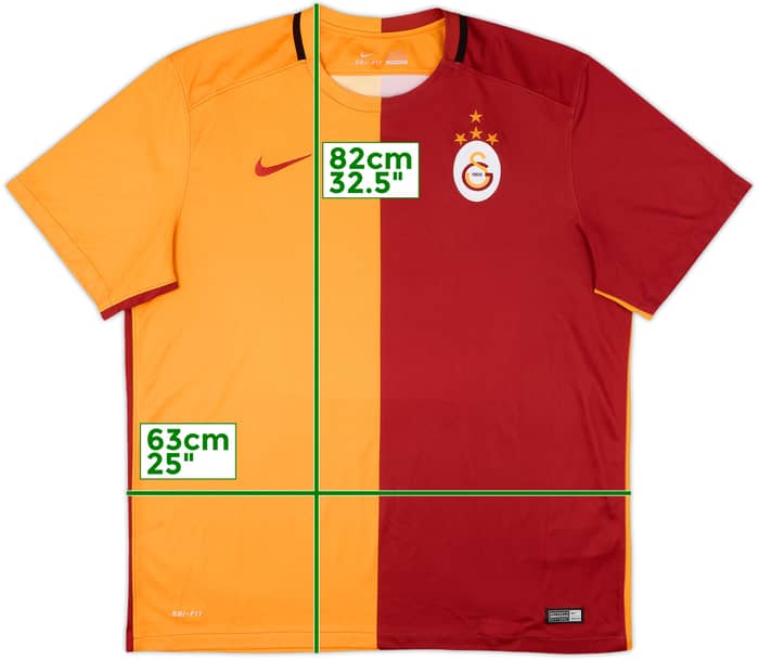 2015-16 Galatasaray Home Shirt - 8/10 - (XL)