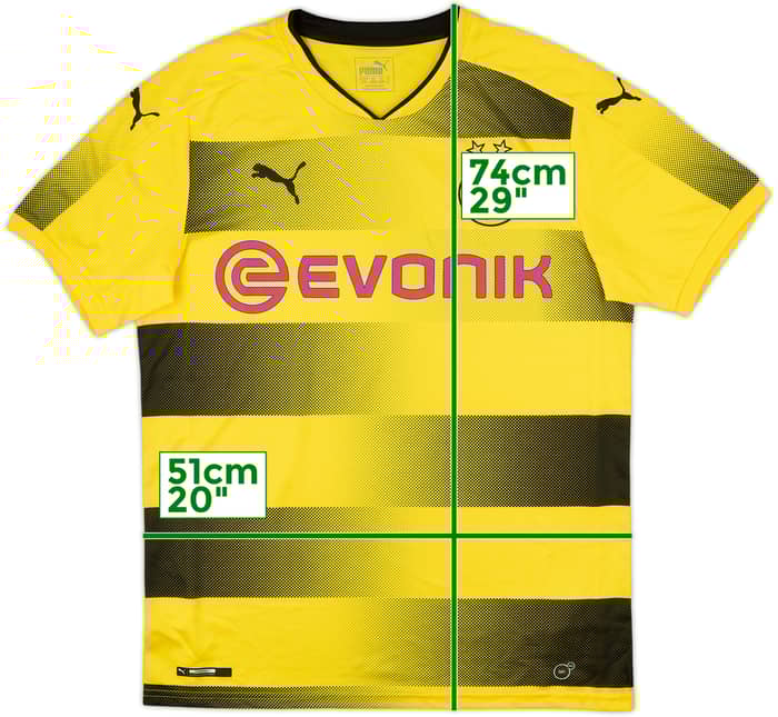 Camiseta de local del Borussia Dortmund 2017-18 - 8/10 - (M)