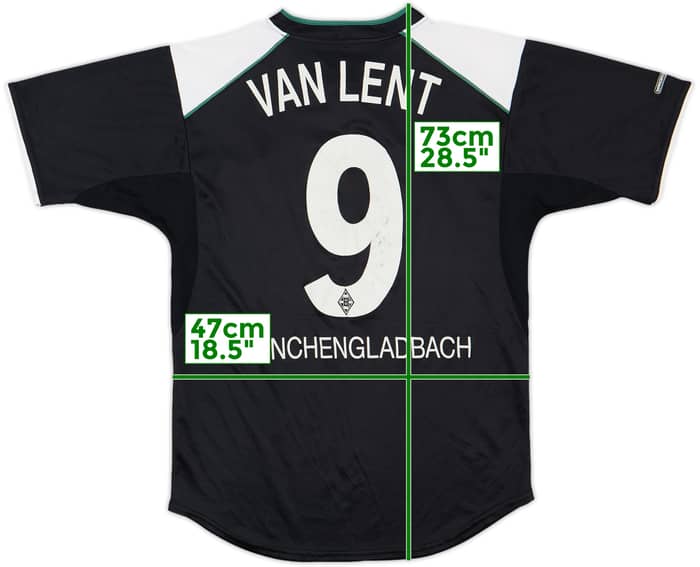 2001-02 Borussia Monchengladbach Away Shirt Van Lent #9 - 7/10 - (S)