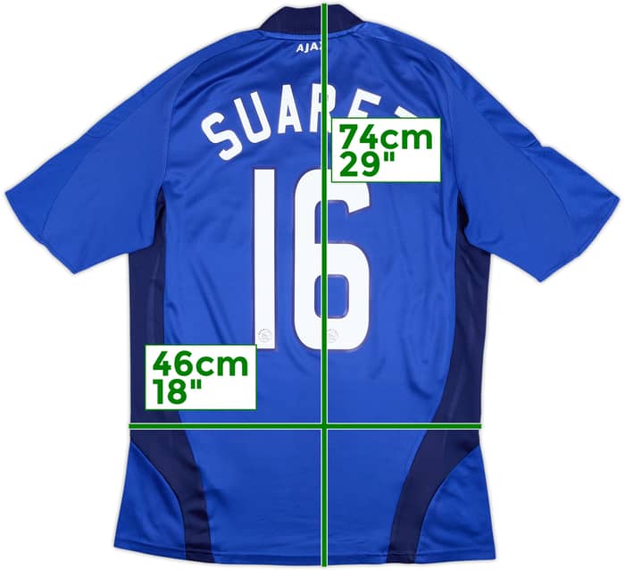 2008-09 Ajax Away Shirt Suarez #16 - 6/10 - (S)