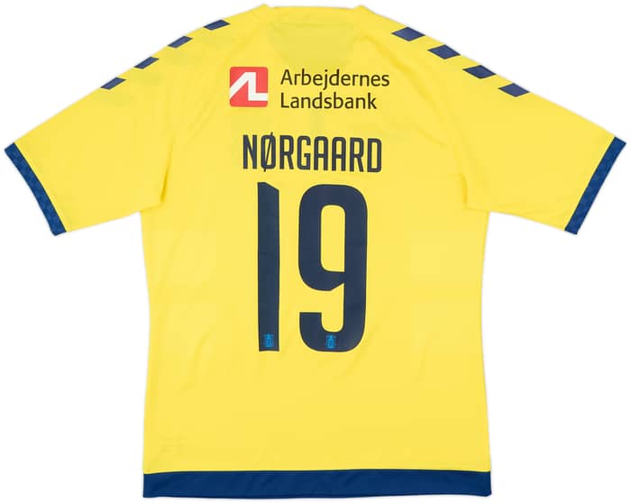 2016-17 Brondby Home Shirt Nørgaard #19 - 8/10 - (L)