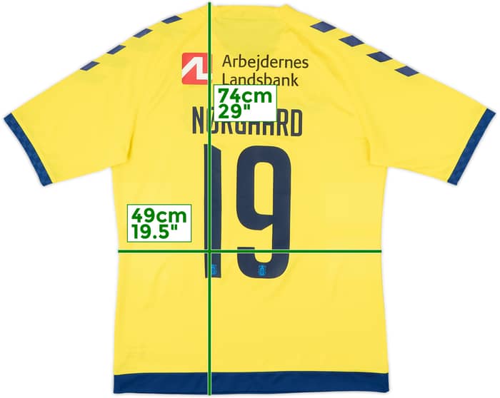 2016-17 Brondby Home Shirt Nørgaard #19 - 8/10 - (L)