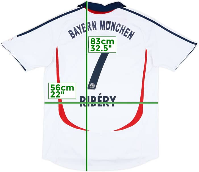 2006-07 Bayern Munich Away Shirt Ribery #7 - 6/10 - (L)