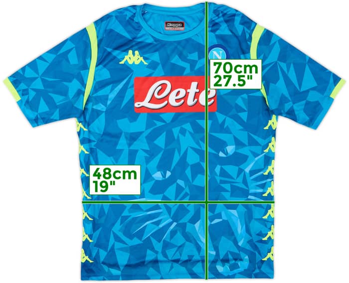 2018-19 Napoli Basic European Home Shirt - 8/10 - (L)