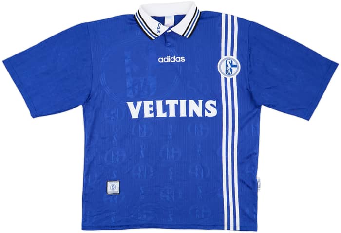 1997-98 Schalke Home Shirt Eigenrauch #4 - 8/10 - (L)