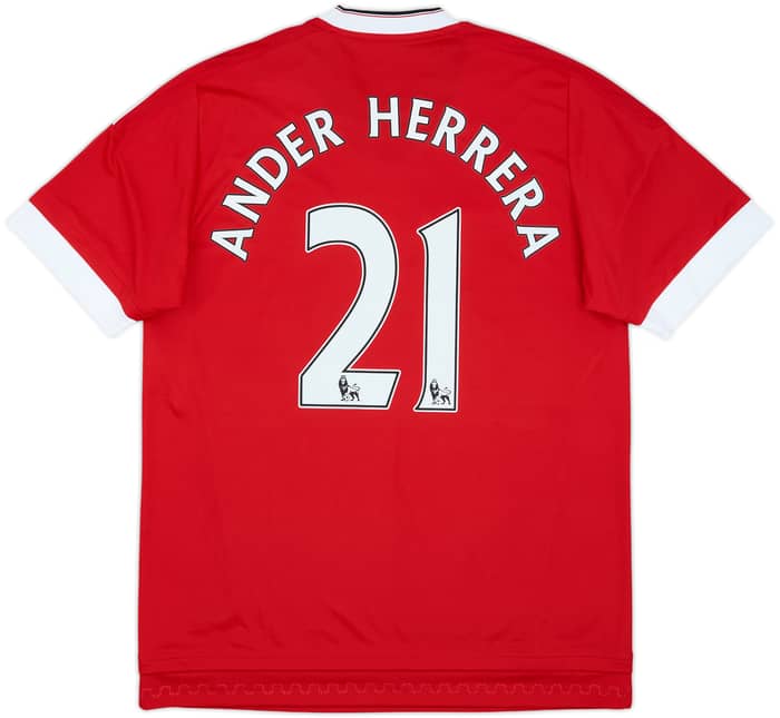 2015-16 Manchester United Home Shirt Ander Herrera #21 (L)