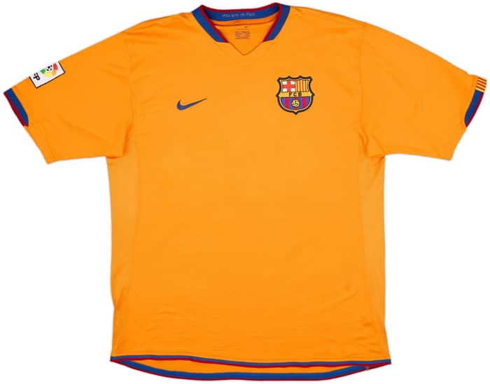 2006-08 Barcelona Away Shirt Ronaldinho #10 - 8/10 - (L)