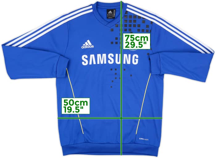 2011-12 Chelsea adidas Sweat Top - 8/10 - (M/L)