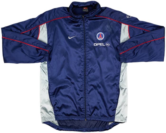 2001-02 Paris Saint-Germain Nike Hooded Track Jacket - 5/10 - (XL.Boys)