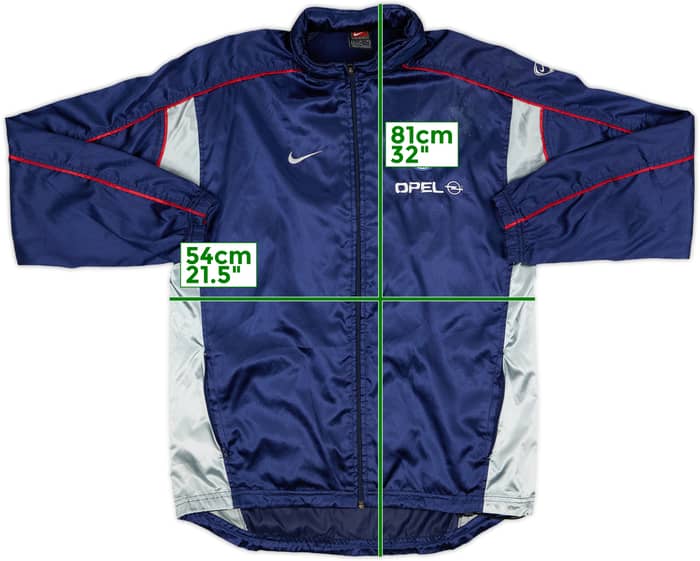 2001-02 Paris Saint-Germain Nike Hooded Track Jacket - 5/10 - (XL.Boys)