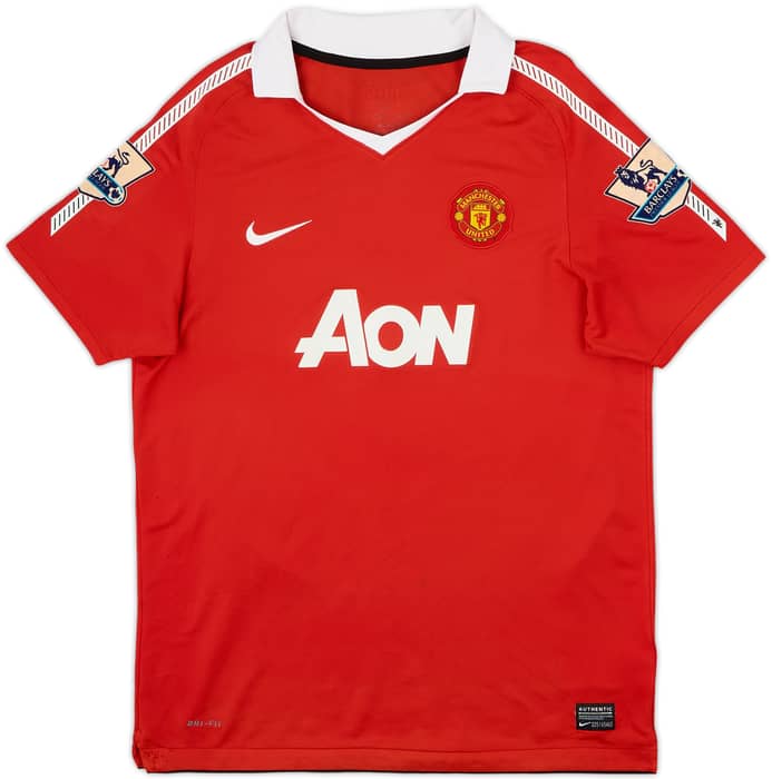 2010-11 Manchester United Home Shirt Berbatov #9 - 5/10 - (XL.Boys)