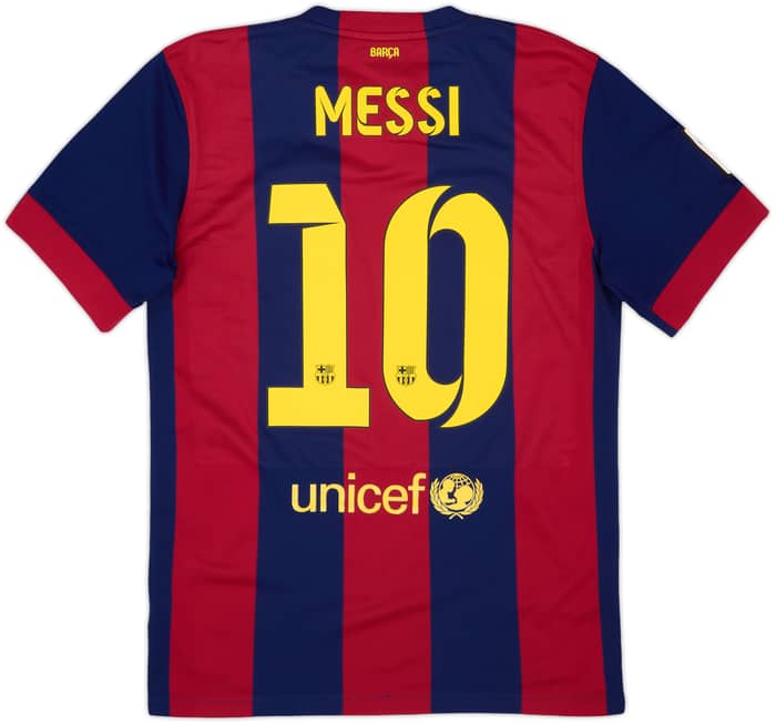 2014-15 Barcelona Home Shirt Messi #10 - 8/10 - (M)