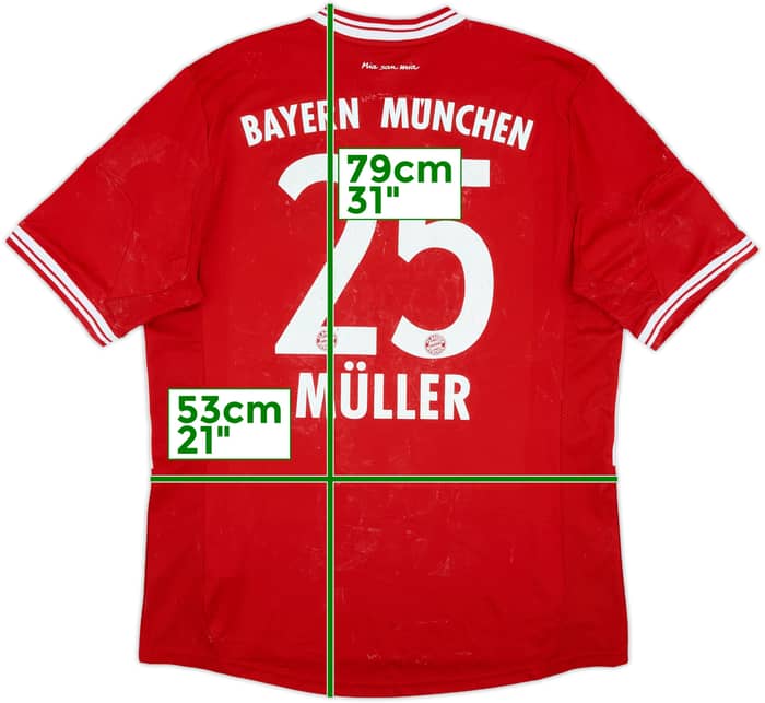 2013-14 Bayern Munich Home Shirt Muller #25 - 5/10 - (L)