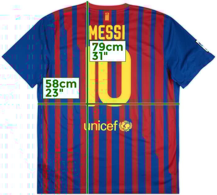 2011-12 Barcelona Home Shirt Messi #10 - 6/10 - (XL)