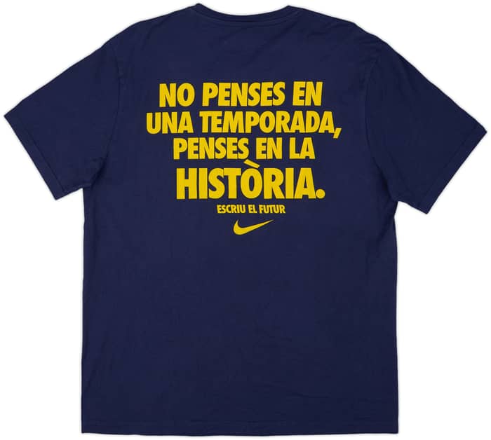2009-10 Barcelona Nike 'Champions' Cotton Tee - 8/10 - (XL)