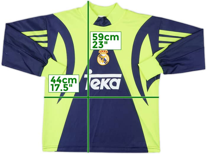 1999-01 Real Madrid GK Shirt - 8/10 - (M.Boys)