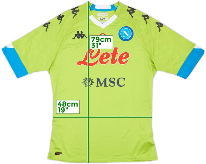 2020-21 Napoli Authentic GK S/S Shirt - 8/10 - (XXL)