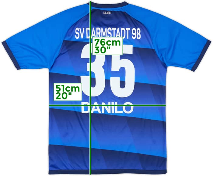 2016-17 Darmstadt Home Shirt Danilo #35 - 8/10 - (L)
