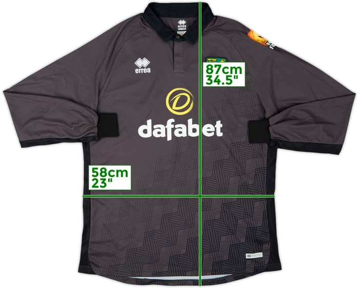 2019-20 Norwich Third L/S Shirt - 8/10 - (4XL)