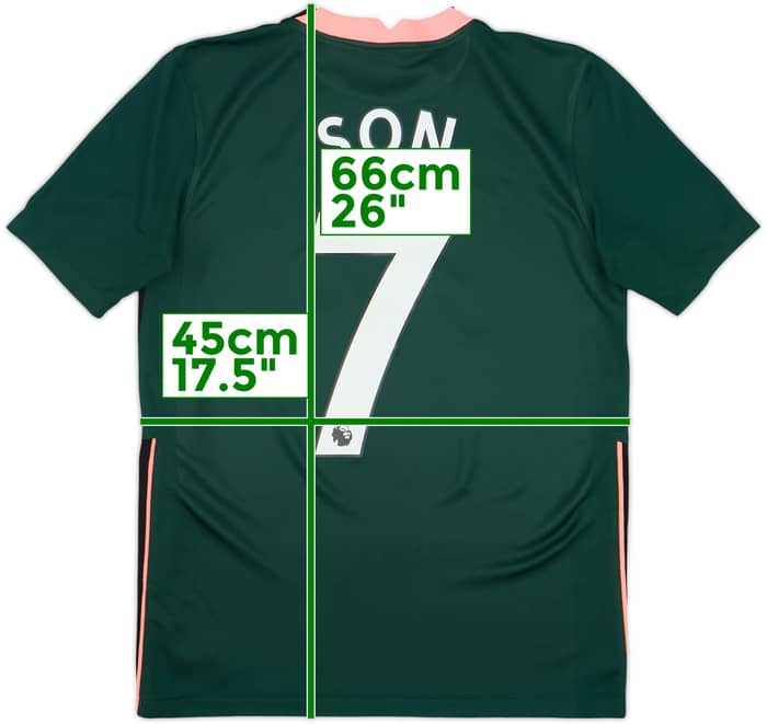 2020-21 Tottenham Away Shirt Son #7 - 9/10 - (XL.Boys)