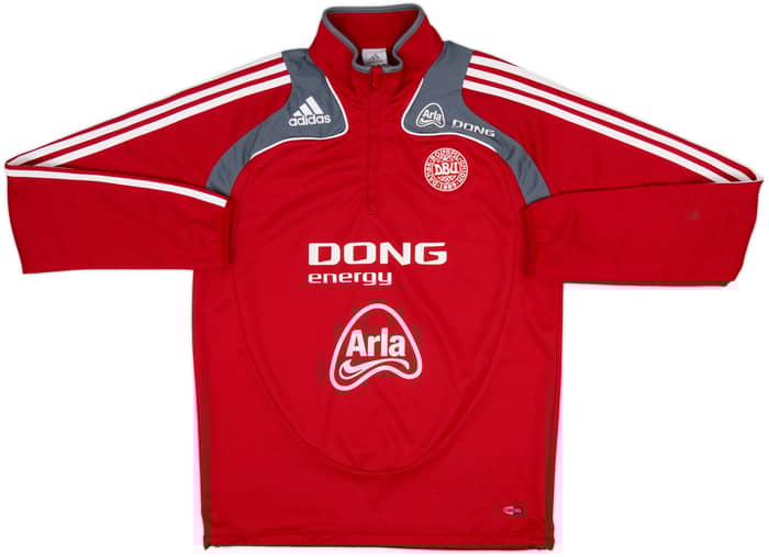 2007-08 Denmark adidas 1/4 Zip Drill Top - 6/10 - (M/L)