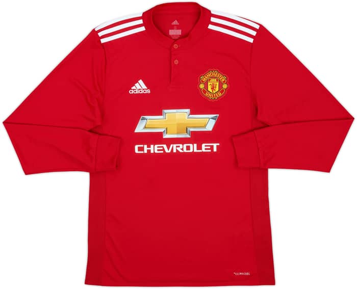 2017-18 Manchester United Home L/S Shirt Ibrahimovic #10 - 9/10 - (S)